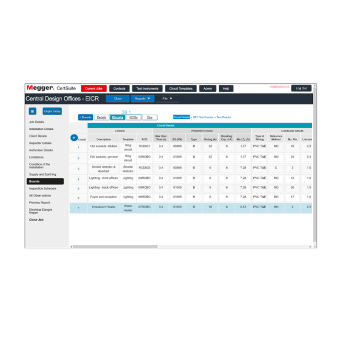 电气测试认证软件
